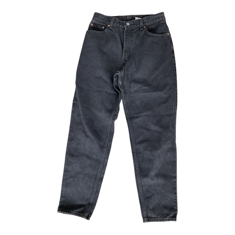 Levi’s 550 Relaxed Fit Tapered Leg Black Jeans Women’s 12 Vintage Wash